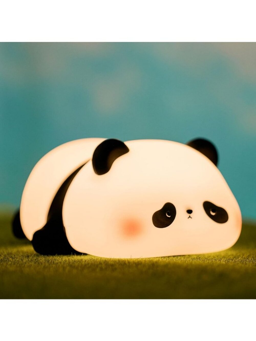 Cute Panda Night Light - LED Dimmable Nursery Lamp for Kids, Toddler Decor